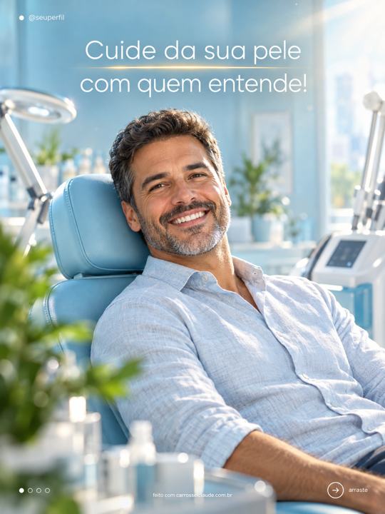 Capa pronta de clínica feita com o Carrossel Claude