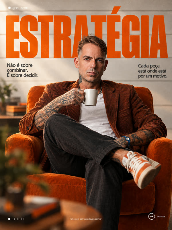 Fabrício como protagonista: cadeira de diretor
